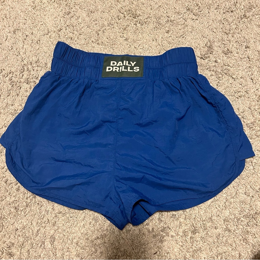 RARE Daily Drills Blue Nylon Shorts